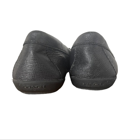 Coach Black Olympia Loafers with Silver Detail - Picture 4 of 15